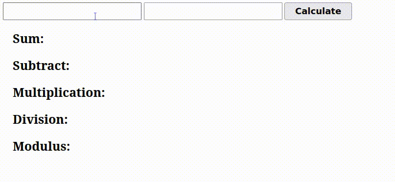 Arithmetic OperationsWorking Sample0