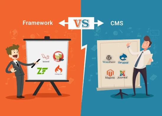 CMS vs Framework in web development