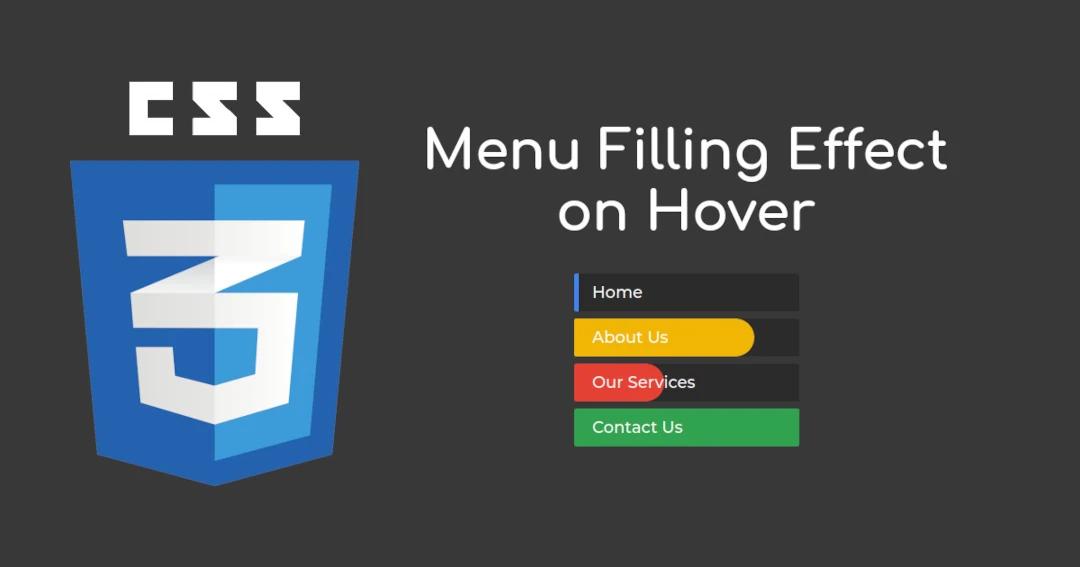 Menu Filling Effect on Hover