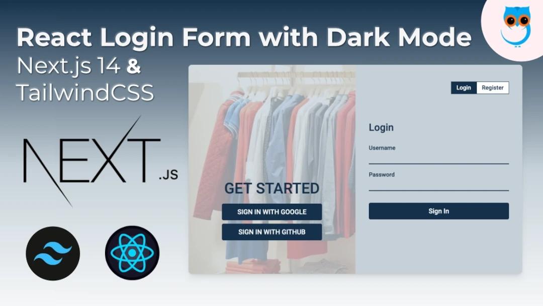 Build a React Login Form with Dark Mode Using Next.js & Tailwind CSS | Step by Step Tutorial | Geekboots