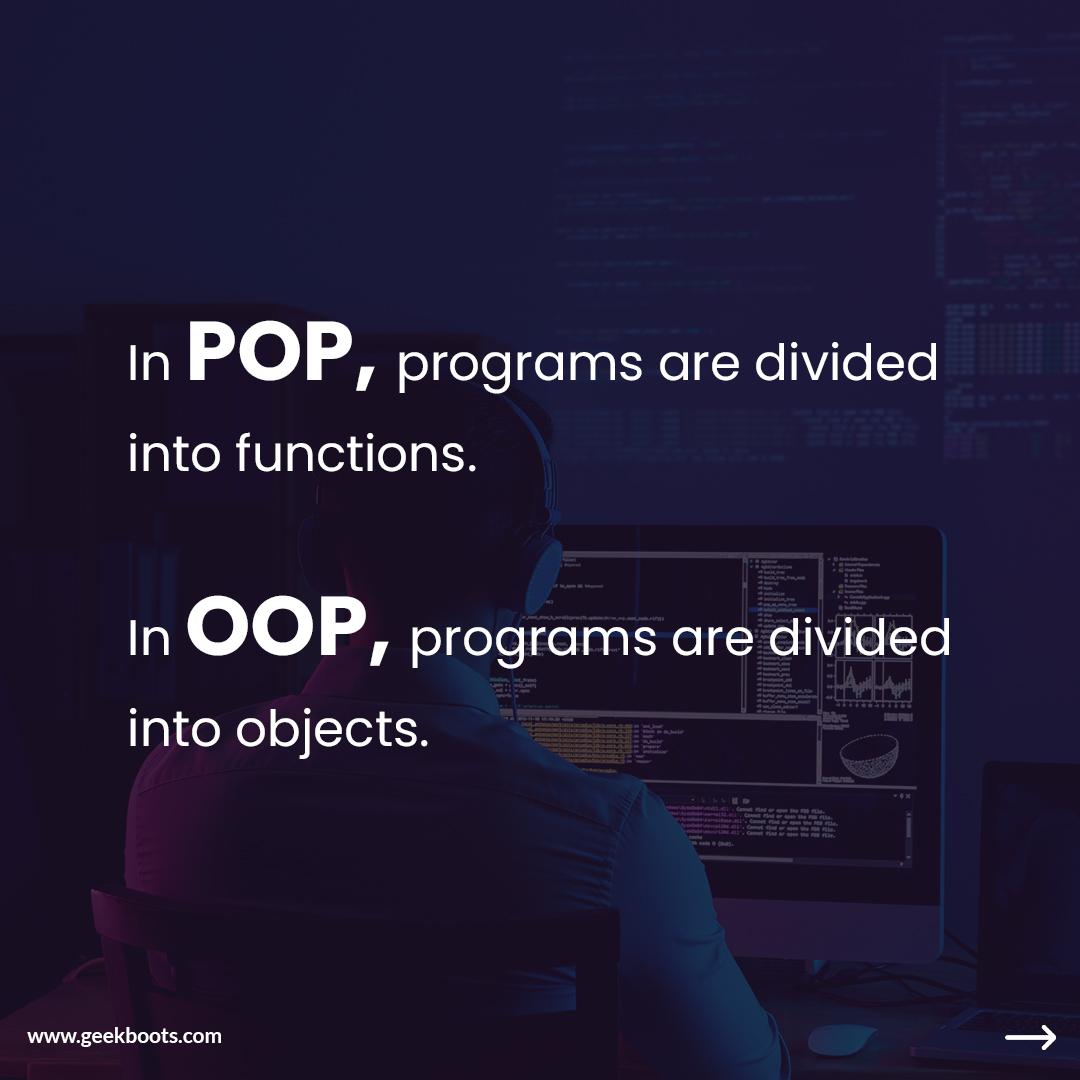 Object Oriented programming vs Procedure oriented programming