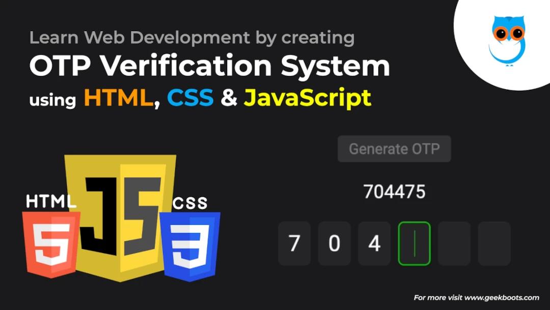 6-Digit OTP Verification System for Web Security