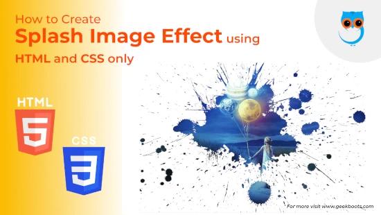 Cool Splash Image Effect in CSS for CSS