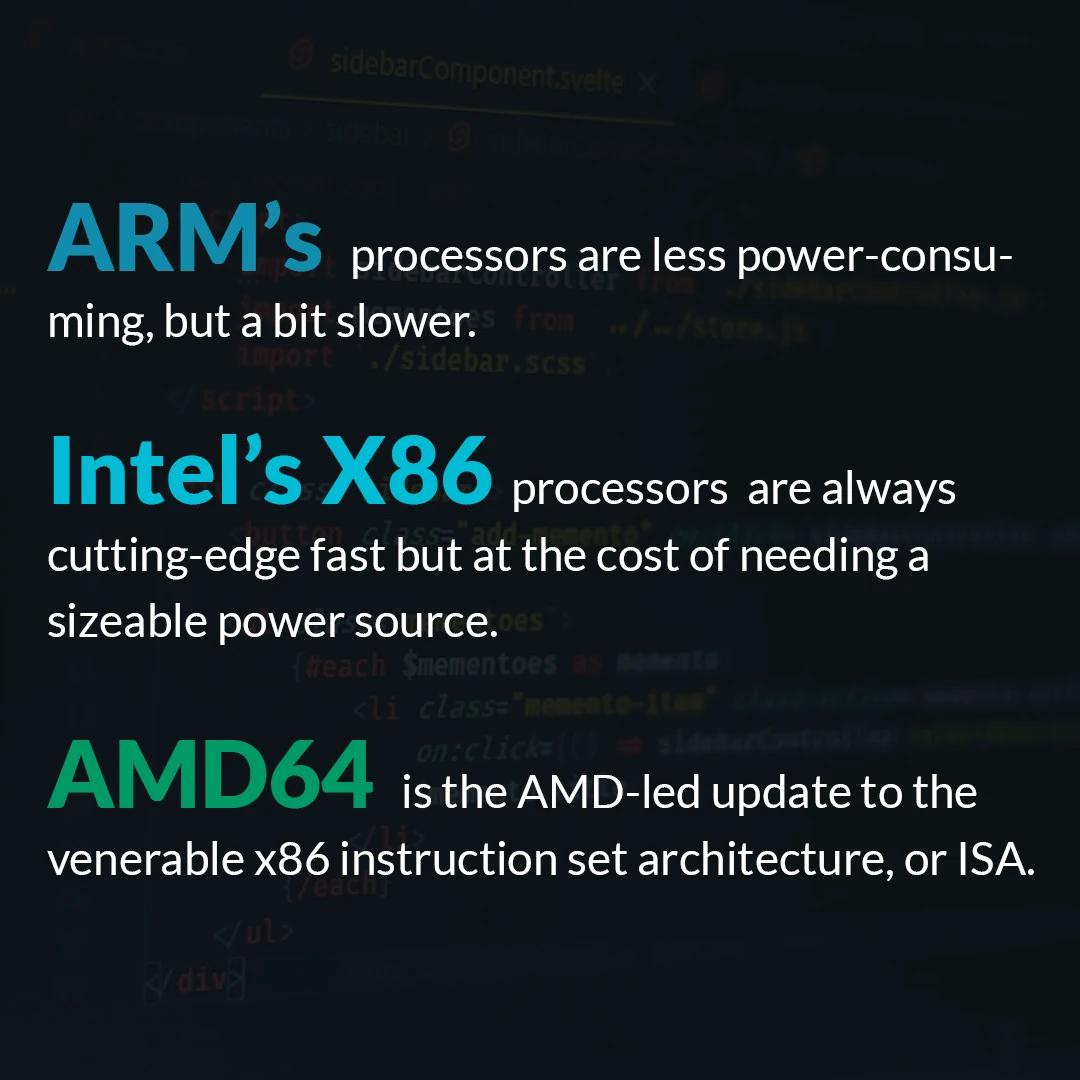 ARM vs. x86 vs. AMD64: Understanding the Key Differences and Applications