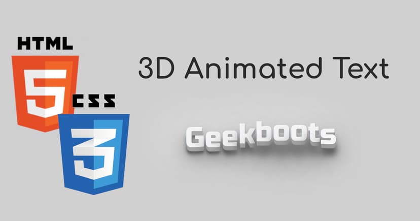 Animated 3D Text