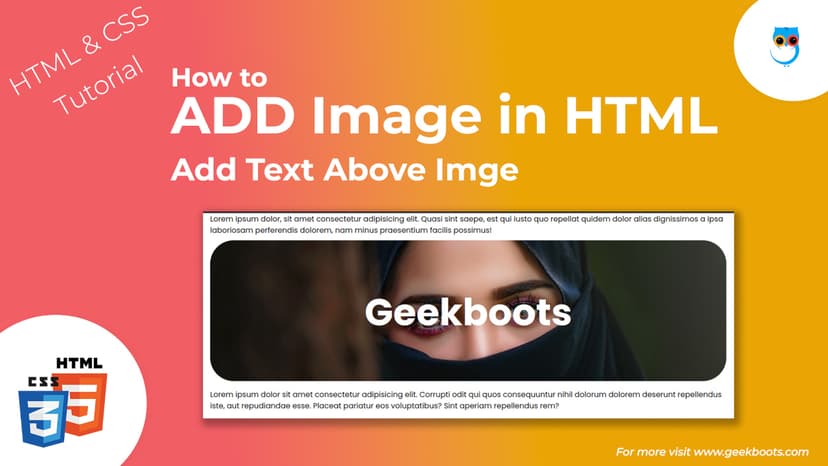 Add Image and Text Above It