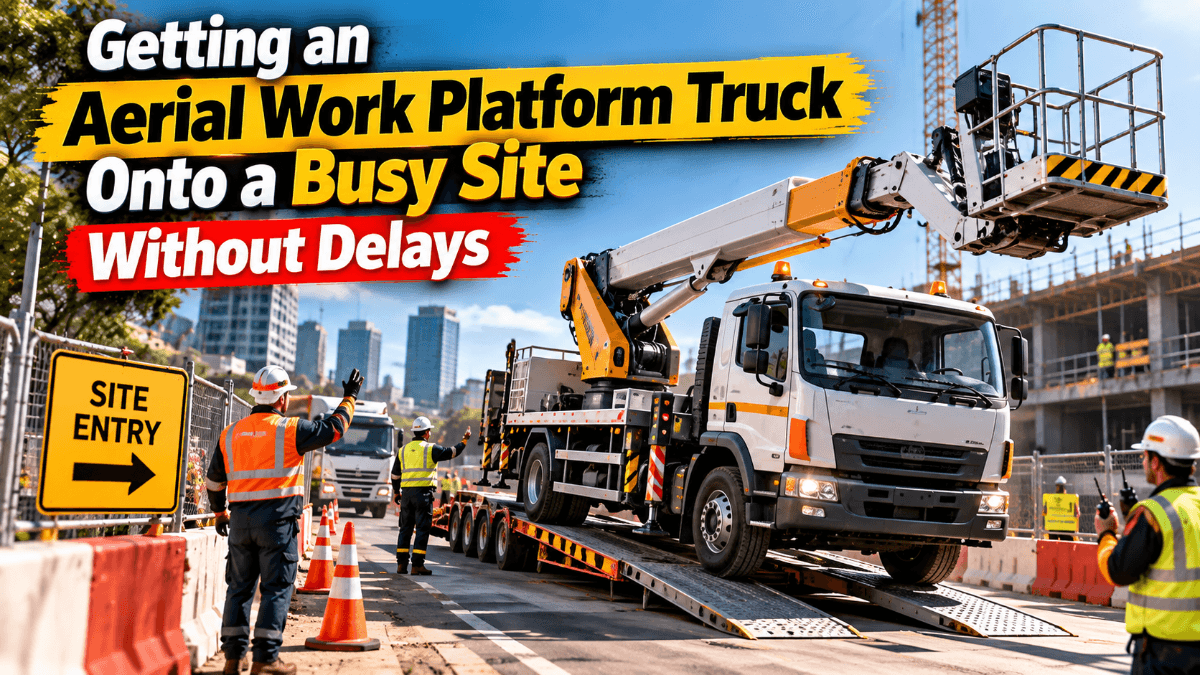 Getting an Aerial Work Platform Truck Onto a Busy Site Without Delays