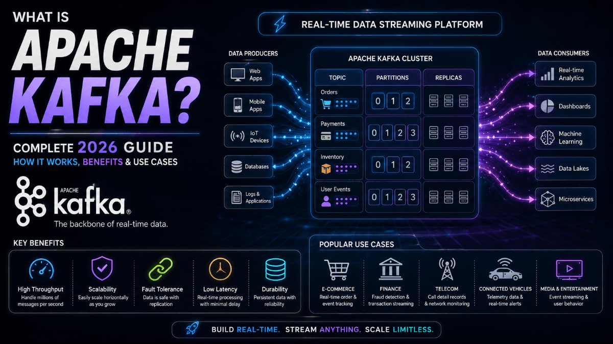 What Is Apache Kafka? Complete 2026 Guide to How It Works, Benefits & Use Cases