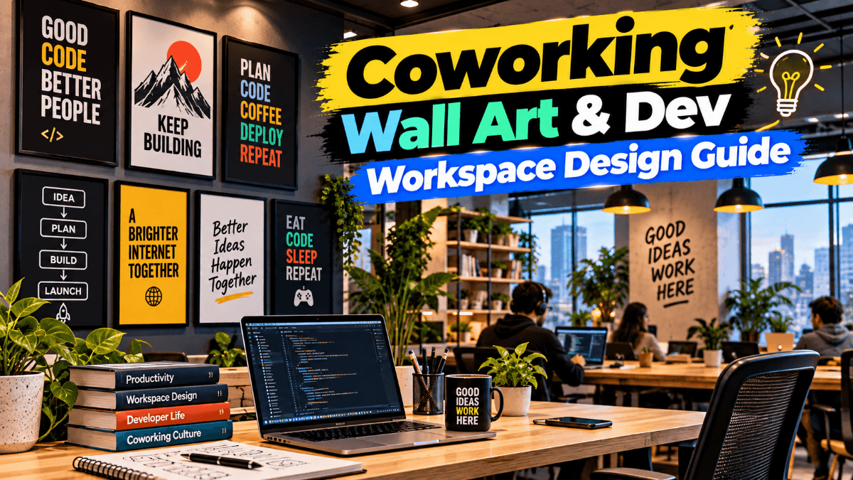 Coworking Wall Art & Dev Workspace Design Guide