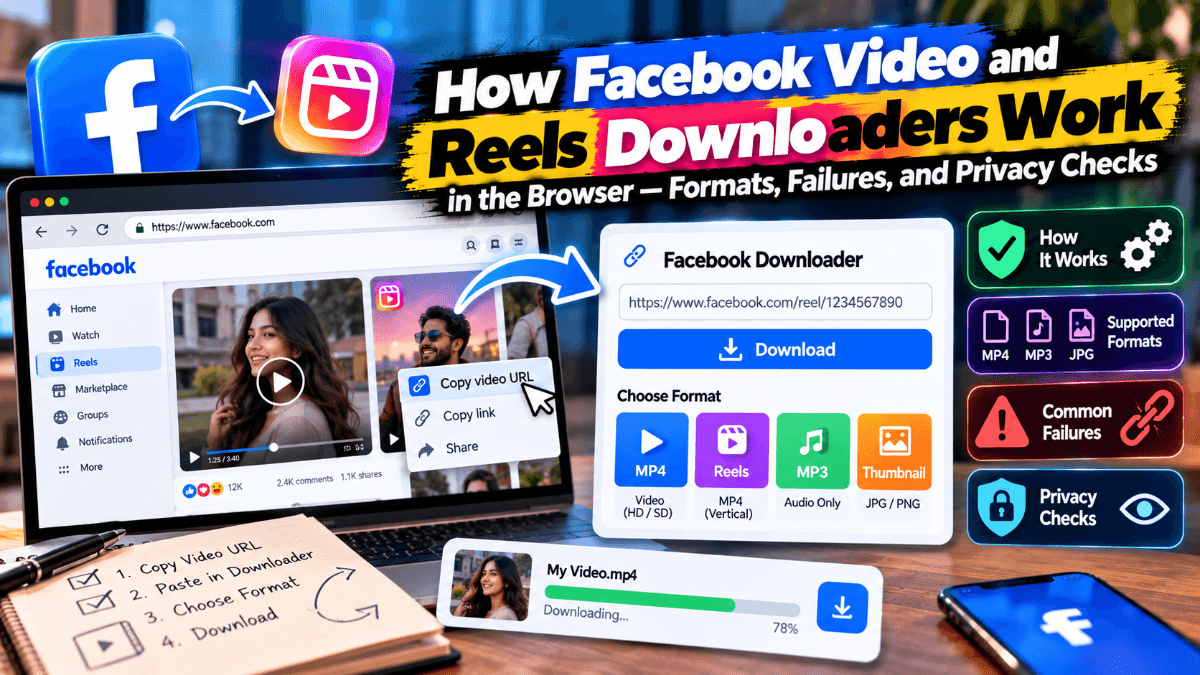 How Facebook Video and Reels Downloaders Work in the Browser - Formats, Failures, and Privacy Checks