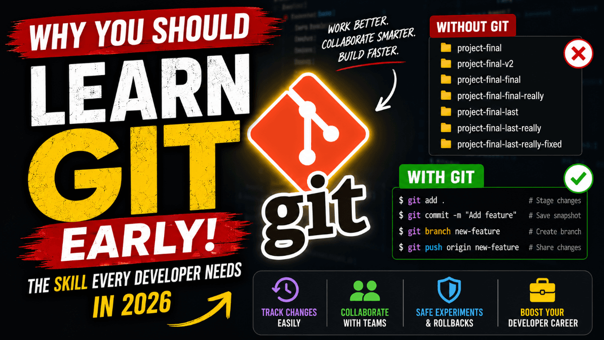Why You Should Learn Git Early in 2026 | Git for Developers