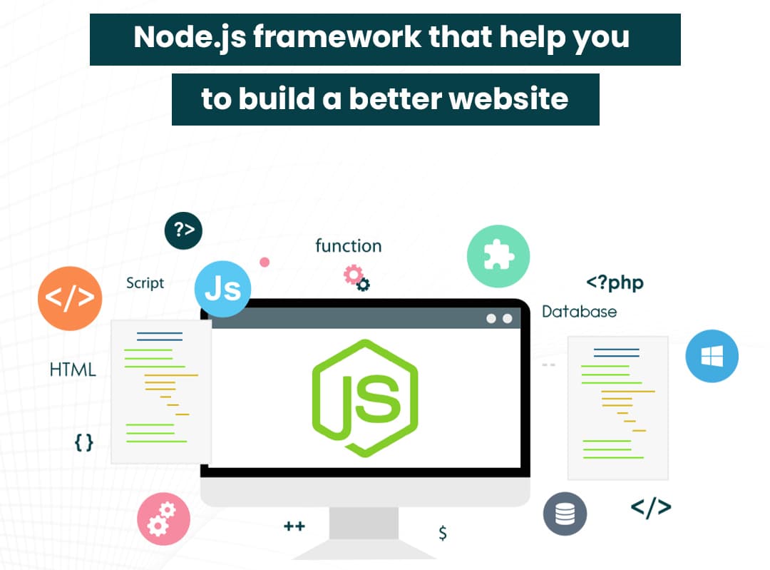 Node.js framework that help you to build a better website