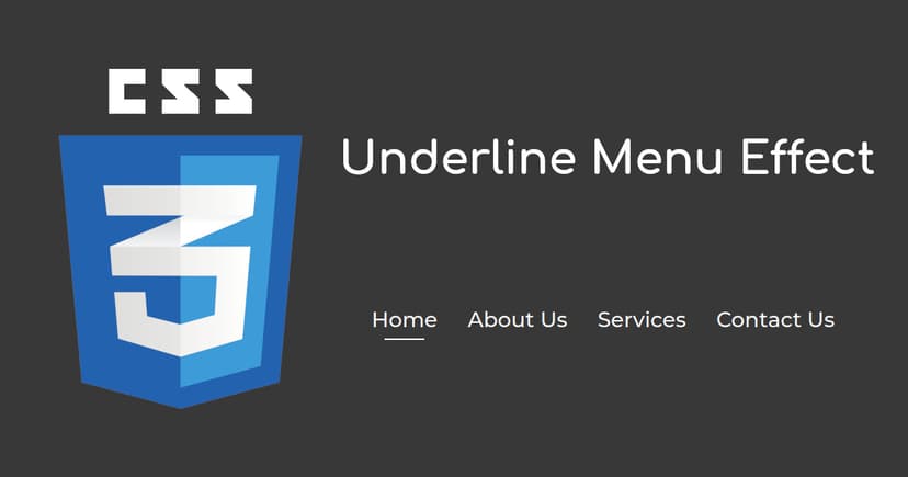 Underline Effect on Menu