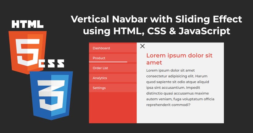 Vertical Menu with Sliding Effect