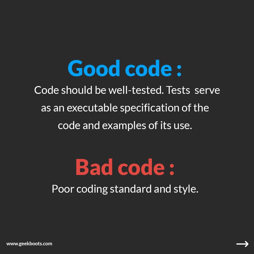Difference between GOOD code and BAD code - Image 4 of 4